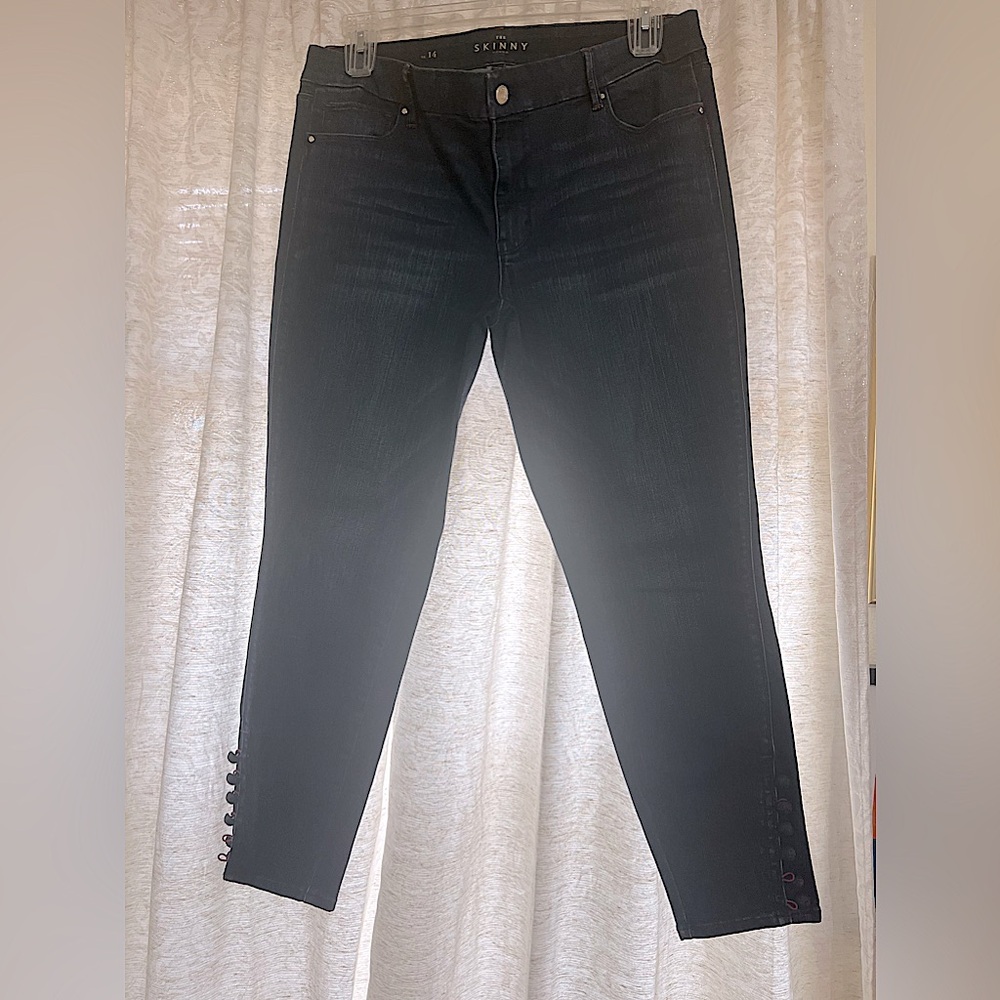 White House Black Market Skinny Ankle Dark Wash Blue Jeans